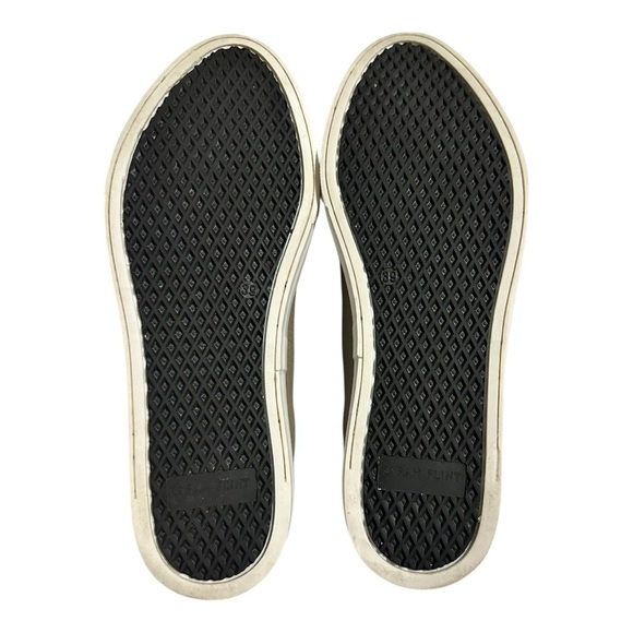 Sarah Flint Grey Grained Leather Almond Toe Perfect Sneaker Women’s  8.5 - Picture 8 of 11